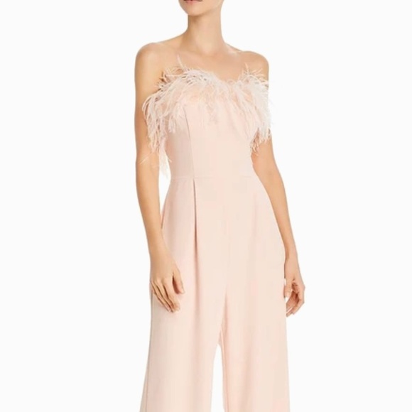 Eliza J Feather Top Jumpsuit - Size 12 NWT - Picture 2 of 4